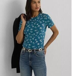 Ralph Lauren Short Sleeve Floral Crewneck Tee